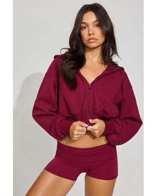 Garage Red Softterry Bubble Zip Hoodie