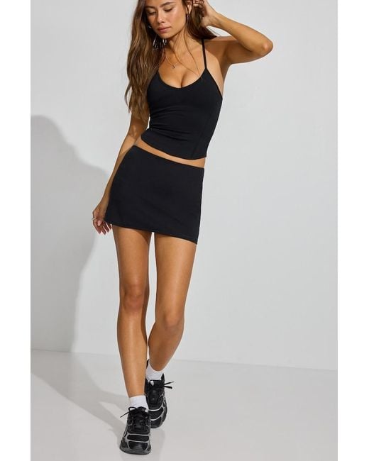 Garage Black Active Micro Skort