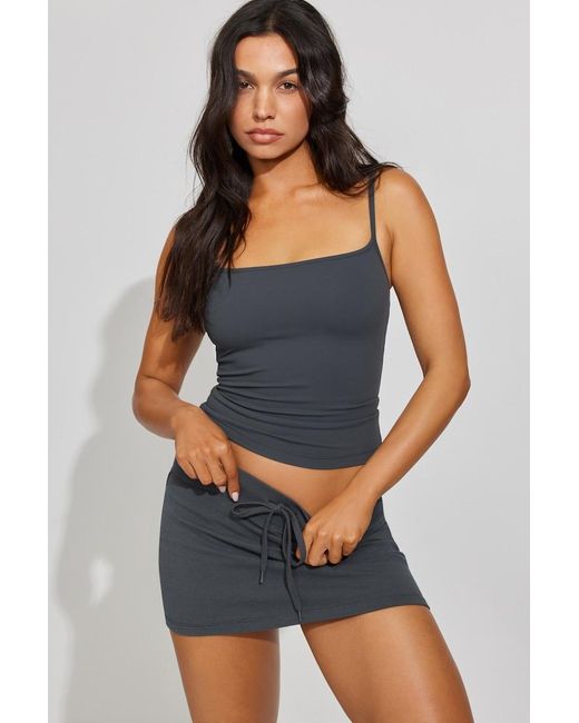 Garage Blue Stretchterry Micro Skort