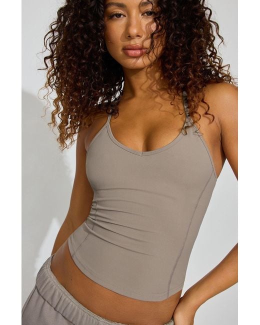 Garage Brown Softactive Y-Back Tank Top