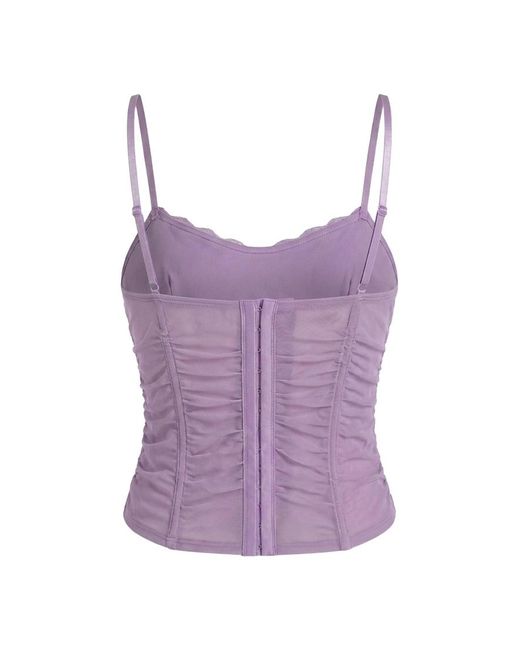 Garage Purple Ally Mesh Peekaboo Bustier