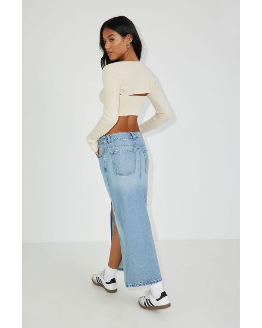 Denim skirt outlet garage