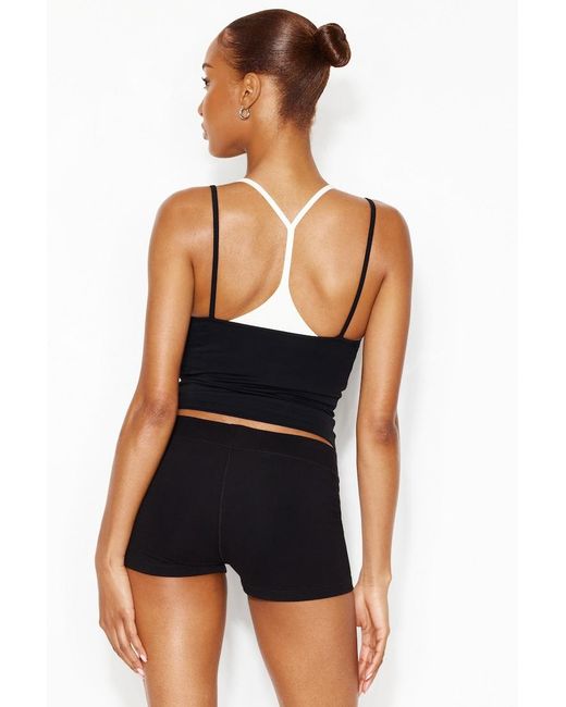 Garage Black Stretchterry Cheeky Shorts