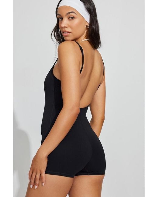 Garage Black Double Layer Romper