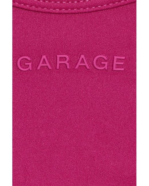 Garage Red Active Keyhole Back Cami Top