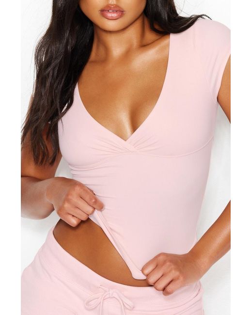 Garage Pink Sleek Crossover T-Shirt