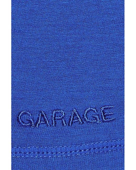 Garage Blue Stretchterry Cheeky Shorts