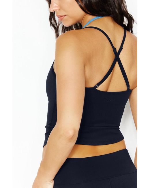 Garage Blue Active Layered Tank Top