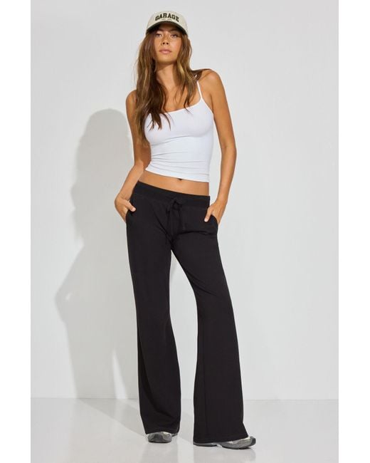 Garage Blue Stretch Terry Bootcut Pants