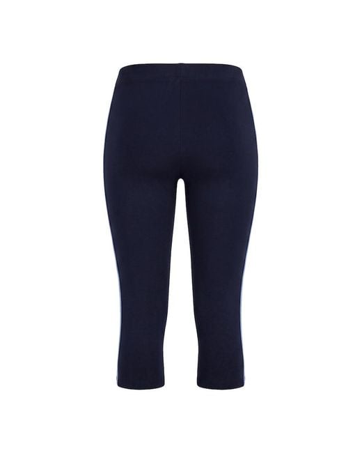 Garage Blue Stretchterry Capri Pants