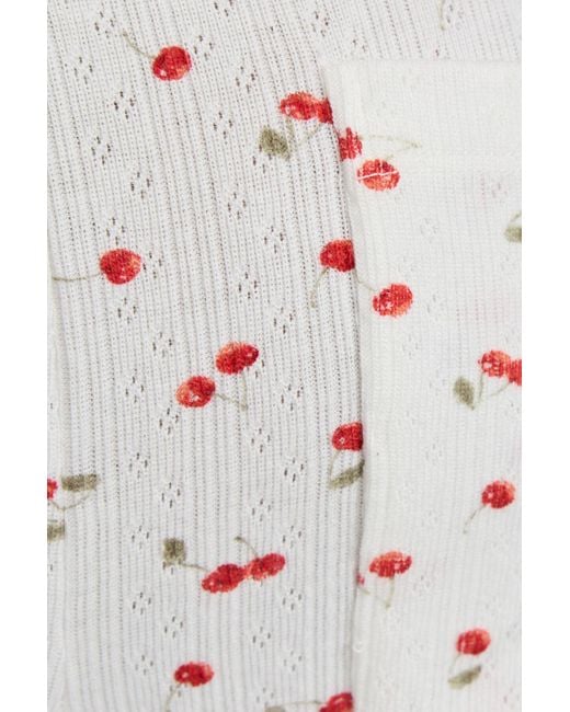 Garage Gray Pointelle Slouchy Pants