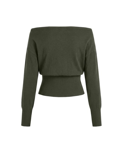 Garage Green Off Shoulder Reset Long Sleeve Top
