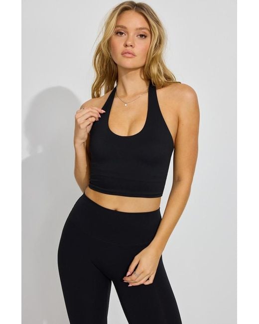 Garage Blue Active Halter Top