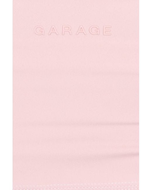 Garage Pink Active Wrap Halter Top