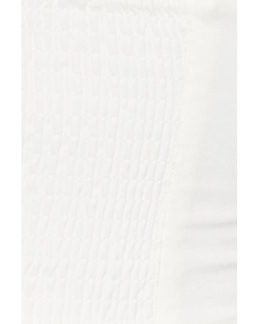 Garage White Halter Cami Bustier Top