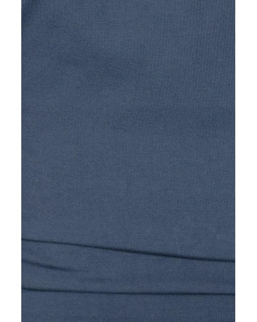 Garage Blue Snatch Waist Dolman T-Shirt