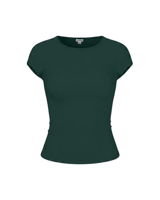 Garage Green Sleek Crewneck T-Shirt