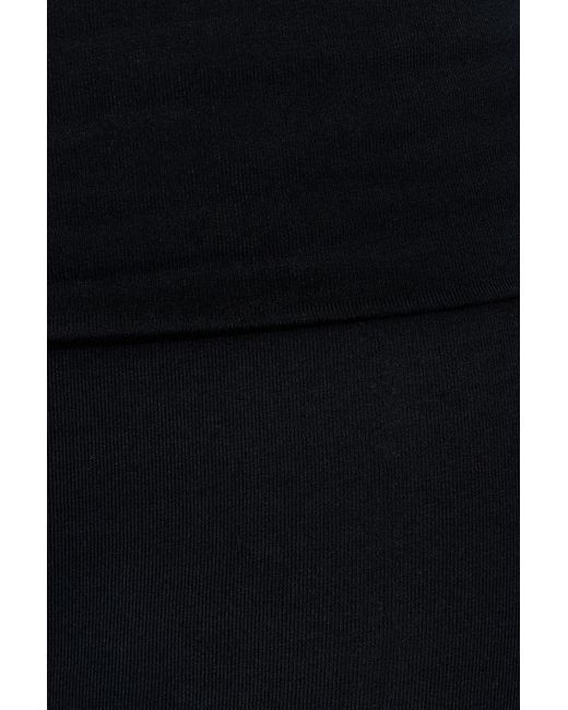 Garage Blue Soft Cotton Fold Over Flare Pants