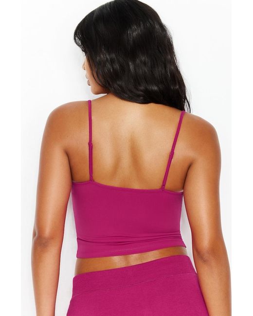 Garage Pink Sleek Crossover Cami Top