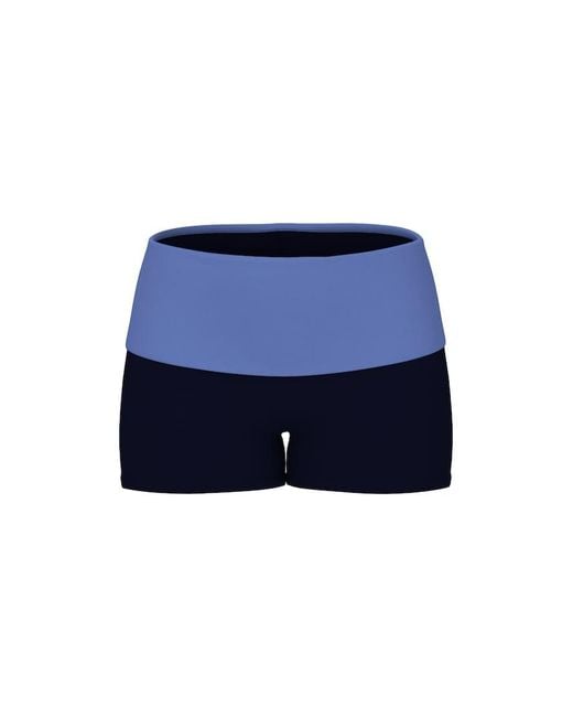 Garage Blue Active Foldover Booty Shorts