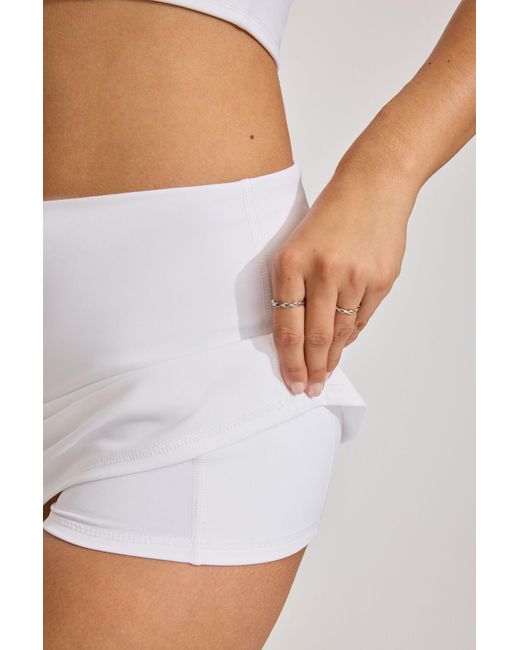 Garage White Softactive Micro Skort