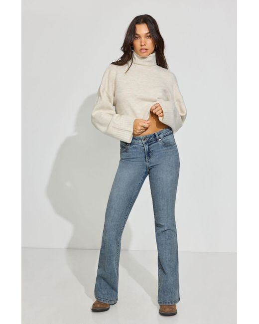 Garage Natural Spongy Cropped Turtleneck