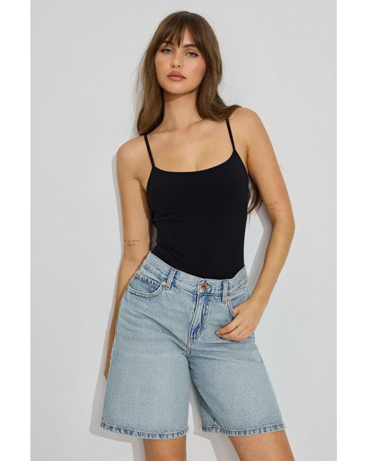 Garage Black Softactive Scoop Cami Bodysuit