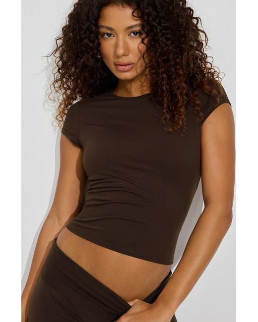 Garage Brown Active Open Back Tee