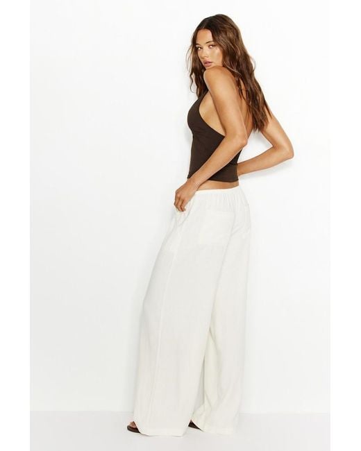 Garage Multicolor Millie Linen Pull-On Pants