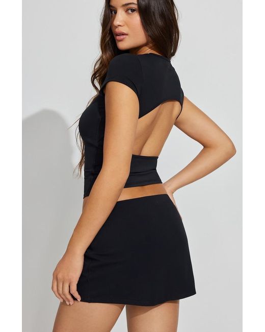 Garage Black Active Micro Skort