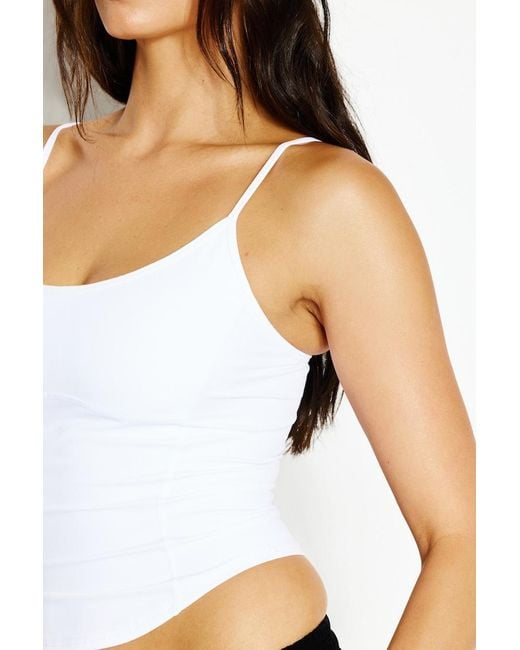 Garage White Active Underbust Cami Top