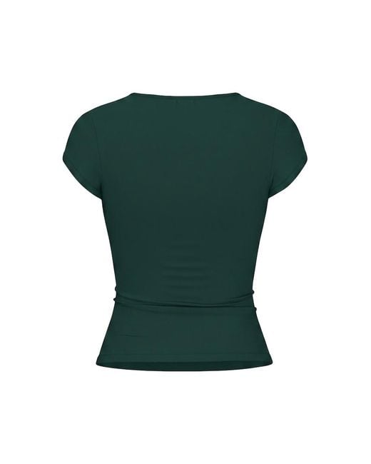 Garage Green Sleek Crewneck T-Shirt