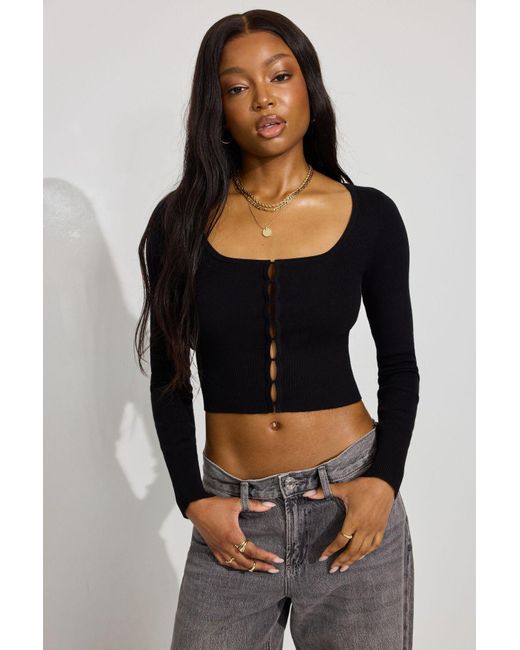 Garage Hook Eye Sweater in Black Lyst Canada