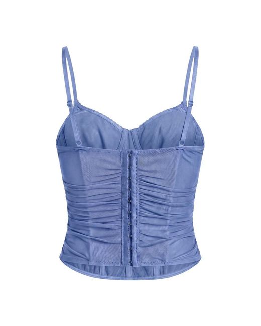 Garage Blue Ally Mesh Peekaboo Bustier