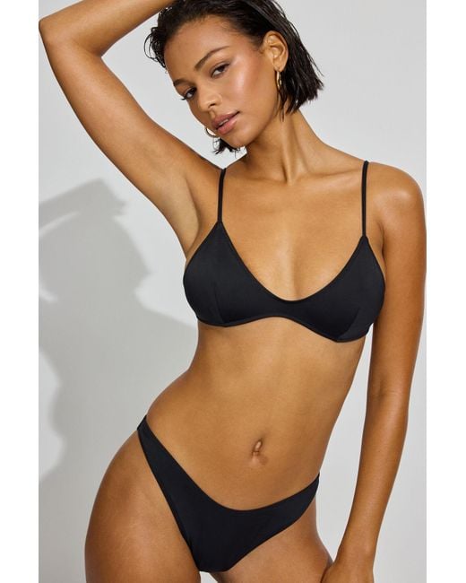 Garage Black Fixed Triangle Bikini Top