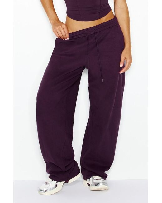 Garage Purple Ultrafleece Barrel Leg Sweatpants