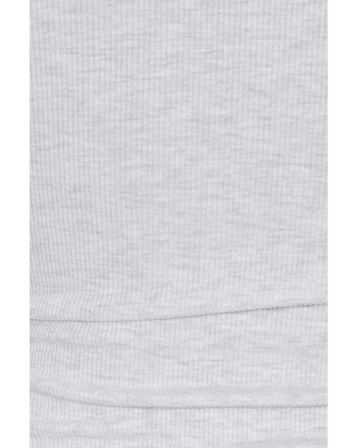 Garage White Snatchrib Crossover Longsleeve Top