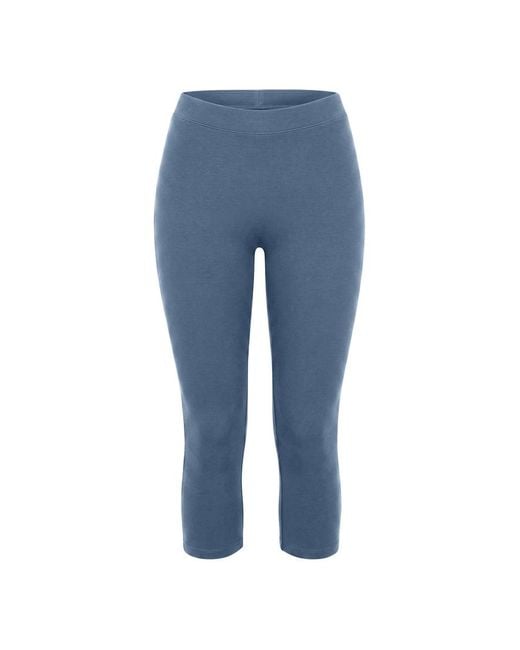 Garage Blue Stretchterry Capri Pants