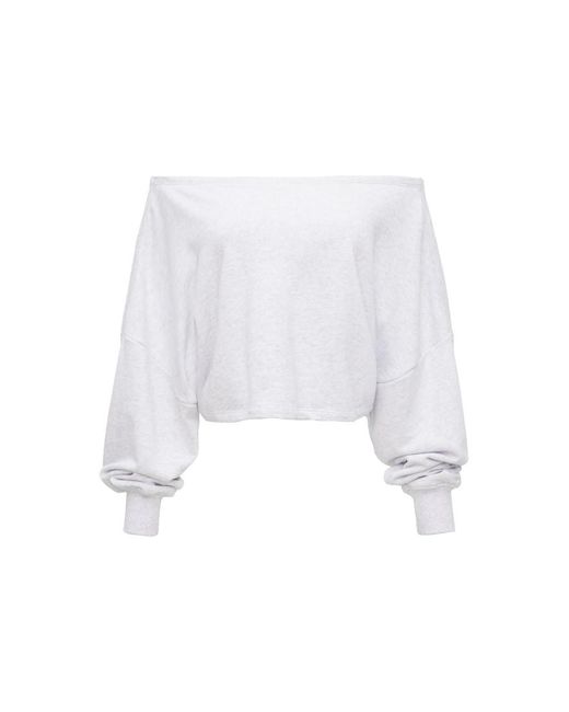 Garage White Softterry Dancer Off-Shoulder Top