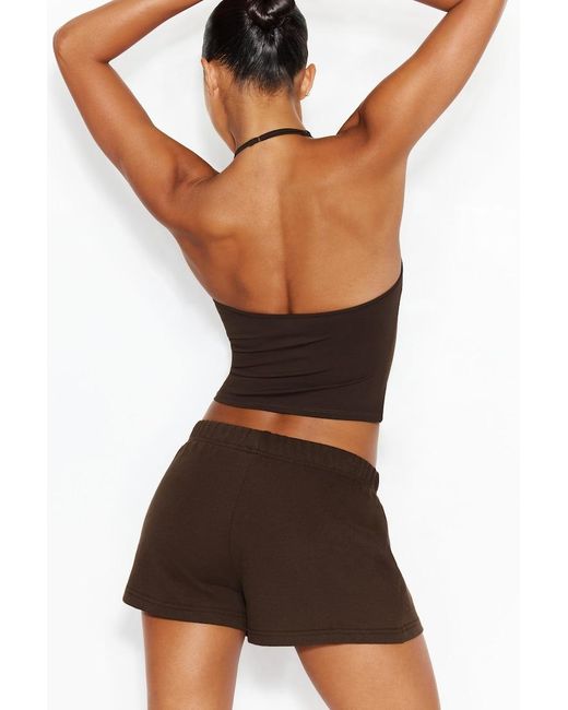 Garage Black Softterry Relaxed High Rise Shorts