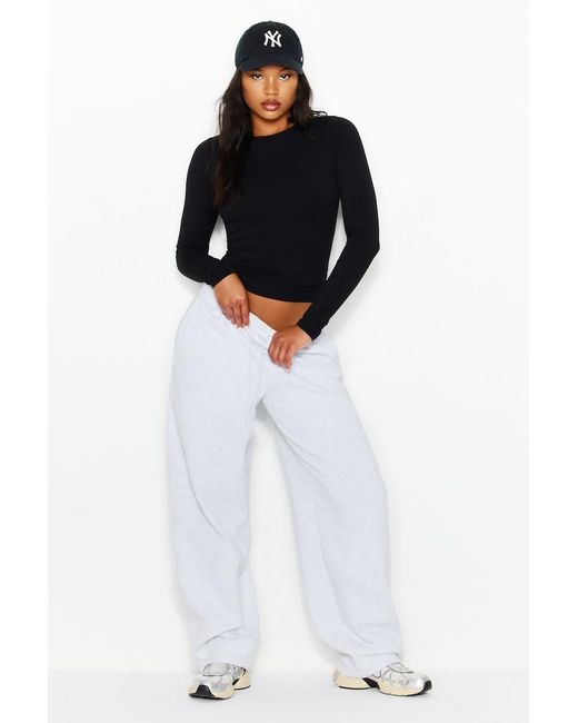 Garage Black Sleek Crewneck Longsleeve Top