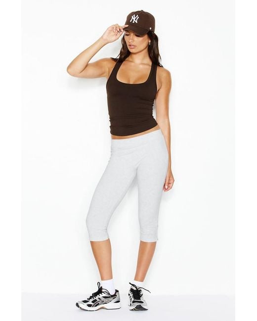 Garage Brown Sleek Scoop Tank Top