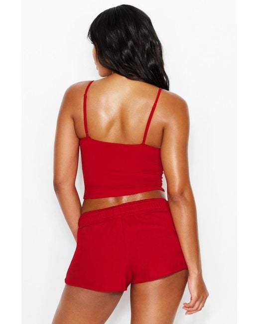 Garage Red Sleek Crossover Cami Top
