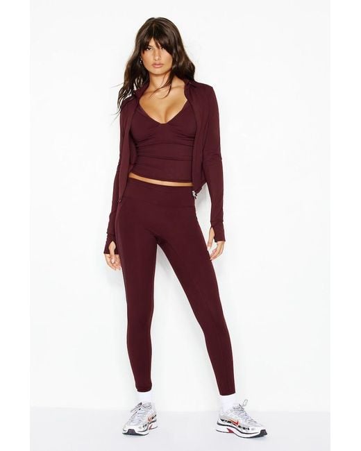 Garage Purple Active Zip Up Jacket