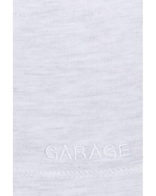 Garage White Stretchterry Cheeky Shorts