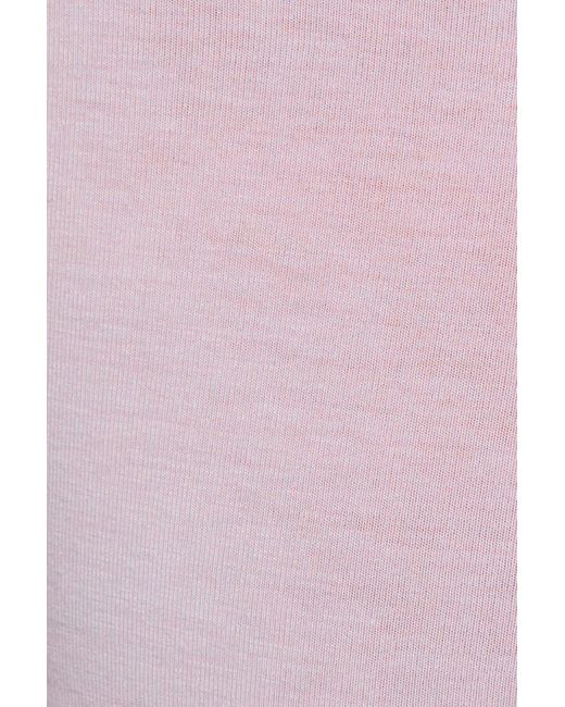 Garage Pink Cozy Boat Neck Long Sleeve Top