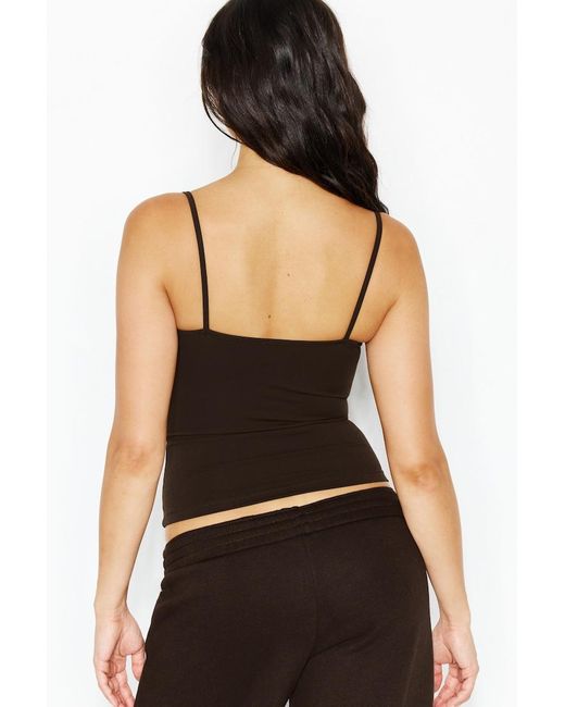 Garage Brown Sleek Scoop Cami Top