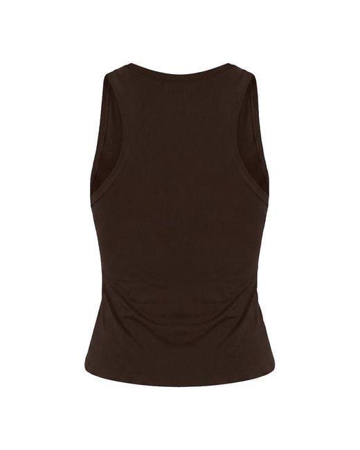 Garage Brown Sleek Scoop Tank Top