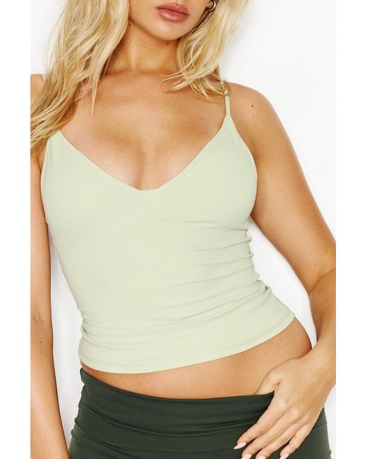 Garage Green Active Plunge Cami Top