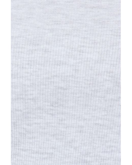 Garage White Serene Off Shoulder Long Sleeve Top